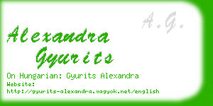 alexandra gyurits business card